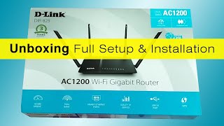 DLink DIR825 AC 1200 WiFi DualBand Gigabit Unboxing amp Configuration [upl. by Syman]