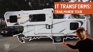 One of the COOLEST RVs Youve EVER SEEN Trailmanor 2720 Setup and Tour [upl. by Baalbeer]