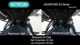 nitron rebound Height Vs Low test For mt07 [upl. by Grania]