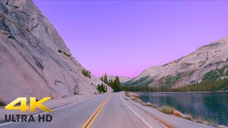 Yosemite National Park Tioga Pass Peaceful Mountain Sunset Scenic Drive 4K  California [upl. by Iggy]