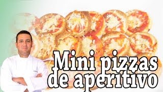 Mini pizzas  Aperitivos II  Recetas de cocina [upl. by Breeze9]