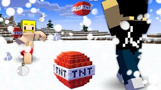 【マイクラ】雪合戦ができる世界でPvPバトル [upl. by Darbie]