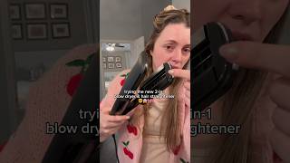 the new blow dryer  hair straightener in one haircare hairstyles hairtutorial [upl. by Jonie]