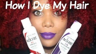 How I Dye My Natural Hair Red [upl. by Osanna]