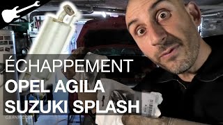 TROP DE BRUIT  👂 Remplacement Échappement Opel Agila  Suzuki Splash [upl. by Aiouqahs]