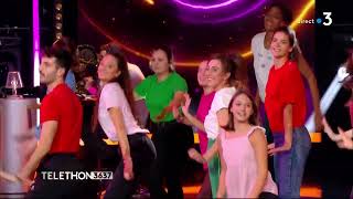 La danse des Jeux Olympiques de Paris 2024 en avantpremière pour le Téléthon 2023 [upl. by Henghold]