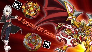 ALL QR CODES OF SPRYZEN  Beyblade Burst App [upl. by Yorgos]