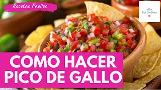 COMO HACER PICO DE GALLO MUY FACIL TODO CON BLANCA [upl. by Avan]