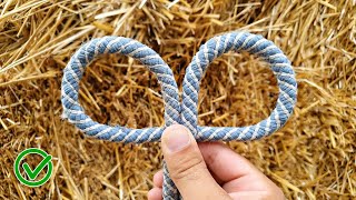 A great trick for tying and untying a rope A knot that very few people know about [upl. by Gisele560]