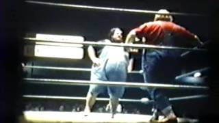 Haystacks Calhoun vs Man Mt Mike  Olympic Auditorium [upl. by Dnomse]