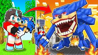 ¡Adopté un SONIC y lo EVOLUCIONÉ en Minecraft😨💀 [upl. by Ainevuol]