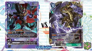 DIGIMON TCG Local match Myotismon Purple vs DigiPolice Black  THE BIG BOX [upl. by Norris162]