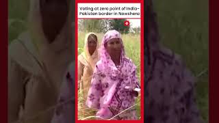 JampK Assembly Elections Voting At Zero Point Of IndiaPak Border In Nowshera [upl. by Lorola]