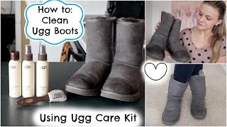 How to Clean Ugg Boots Using Ugg Care Kit ☼ [upl. by Theall]