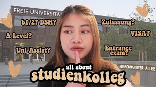 HOW TO APPLY TO STUDIENKOLLEG UNI ASSIST VISA ETC  Study in Germany [upl. by Kcirttap]