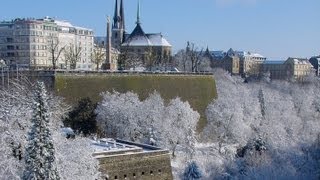 Luxembourg City Christmas market amp Winter Luxemburg travel video tourism marché noël luxembourgeois [upl. by Luedtke]