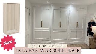 IKEA PAX HACK  NEW  My Fitted Wardrobe DIY Guide  Watch Before U Book A Carpenter Closet Hacks ⭐️ [upl. by Thorley910]