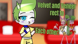 Velevt and Veneer react to each other Kid Ritz 2  Trolls Band Together  READ DESCRIPTION [upl. by Miof Mela]