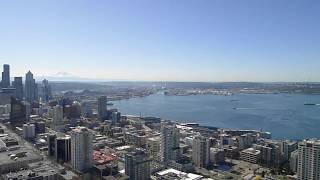 The Space Needle revolving restaurant 20X speed time lapse [upl. by Oivaf]