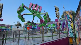 Aufbau Kirmes  Opbouw Kermis  MEGA Kermis Uden 2023 3 [upl. by Enomar529]