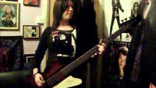 Smokin In The Boys RoomMotley Crue Bass Cover [upl. by Meerek648]