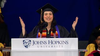 Kristen Corlay Sanmiguel Senior Class Speaker at Johns Hopkins Universitys 2024 Commencement [upl. by Yztim7]