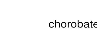 How to pronounce chorobates [upl. by Pride]