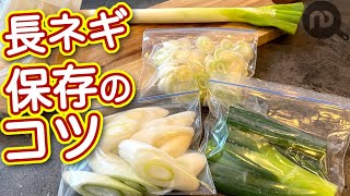 長ネギの保存方法 冷蔵＆冷凍 NDKitchen Basic [upl. by Atneuqal]