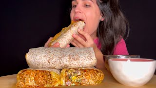 HOMEMADE BURRITOS  MUKBANG  ASMR [upl. by Boeschen]