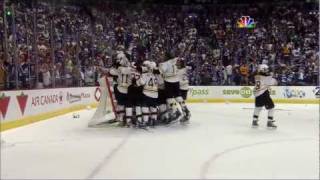 BruinsCanucks Game 7 Cup Finals Highlights Goucher amp Beers call 61511 [upl. by Obau410]