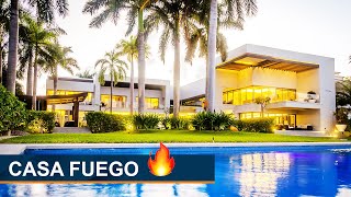 💎 LUJOSA CASA EN VENTA EN CANCUN con dos albercas 🏊🏻‍♂️ en zona hotelera Isla Dorada  Casa Fuego 🔥🔥 [upl. by Anigue]