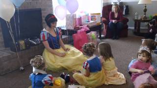 Snow White Arrives To Cydney’s 3rd Birthday Party Video 37 [upl. by Capriola769]