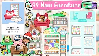 TOCA LIFE WORLD  99 NEW SNUGGLE CUBS FURNITURE PACK😱👶🏻  TOCA BOCA [upl. by Eddra753]