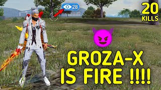 SOLO VS SQUAD  GROZA X IS FIRE🔥 DOMINATING GAMEPLAY WIT POWERFULL GROZA 99 HEADSHOT INTEL I5 [upl. by Orville]