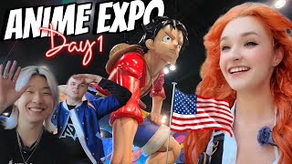 My First Time In AMERICA Vlog Anime Expo Day 1 [upl. by Fates]