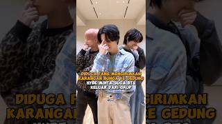 Diduga fans mengirimkan karangan bunga ke Hybe minta suga bts keluar dari grup shorts kpop [upl. by Nimsay]