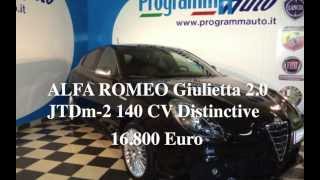 Programma Auto Piacenza  ALFA ROMEO Giulietta 20 JTDm2 140 CV Distinctive [upl. by Nepets]