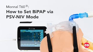 Monnal T60 How to Set BiPAP via PSVNIV Mode  S01E041 [upl. by Plafker]