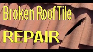 Repair Broken Concrete Roofing Tile [upl. by Navert]