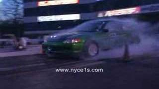 Nyce1scom  Tim Greys 11 second All Motor Honda Civic [upl. by Ahsinrev]