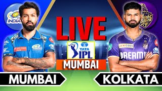 IPL 2024 Live MI vs KKR Live Match  IPL Live Score amp Commentary  Mumbai vs Kolkata Live Match [upl. by Nalyak]