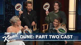 “True or False” with Timothée Chalamet Zendaya Austin Butler amp Florence Pugh [upl. by Ardnola396]