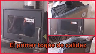 El primer toque de calidez abrir una nueva chimenea de hierro”El comienzo perfecto del invierno [upl. by Ayitahs400]