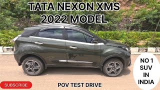 TATA NEXON 2022  XMS SUNROOF 6MT  12L 118 BHP  POV DRIVE [upl. by Keviv]