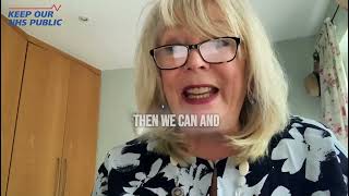 Support Keep Our NHS Public today  Alison Steadman video message [upl. by Kilby]