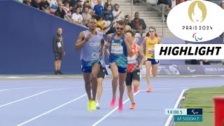 Para Athletics Mens 5000m T11 Final Highlights 2024  Peris Paralympic 2024  J Agripino Brazil [upl. by Vadnee112]