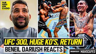 Beneil Dariush Reacts to CRAZY UFC 300 KOs Max Holloway DustinIslam Pereiras Striking  More [upl. by Nessa]