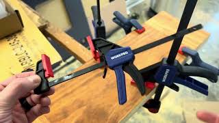 Woodworking Clamp Set from WorkPro  Review [upl. by Averyl]