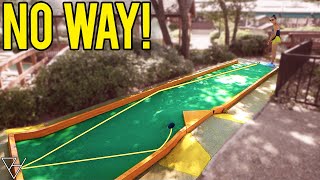 Elisha Gets An INSANE Mini Golf Hole In One [upl. by Ammon206]