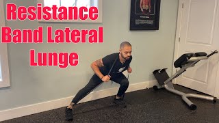 How To Resistance Band Lateral Lunge [upl. by Llertniuq84]